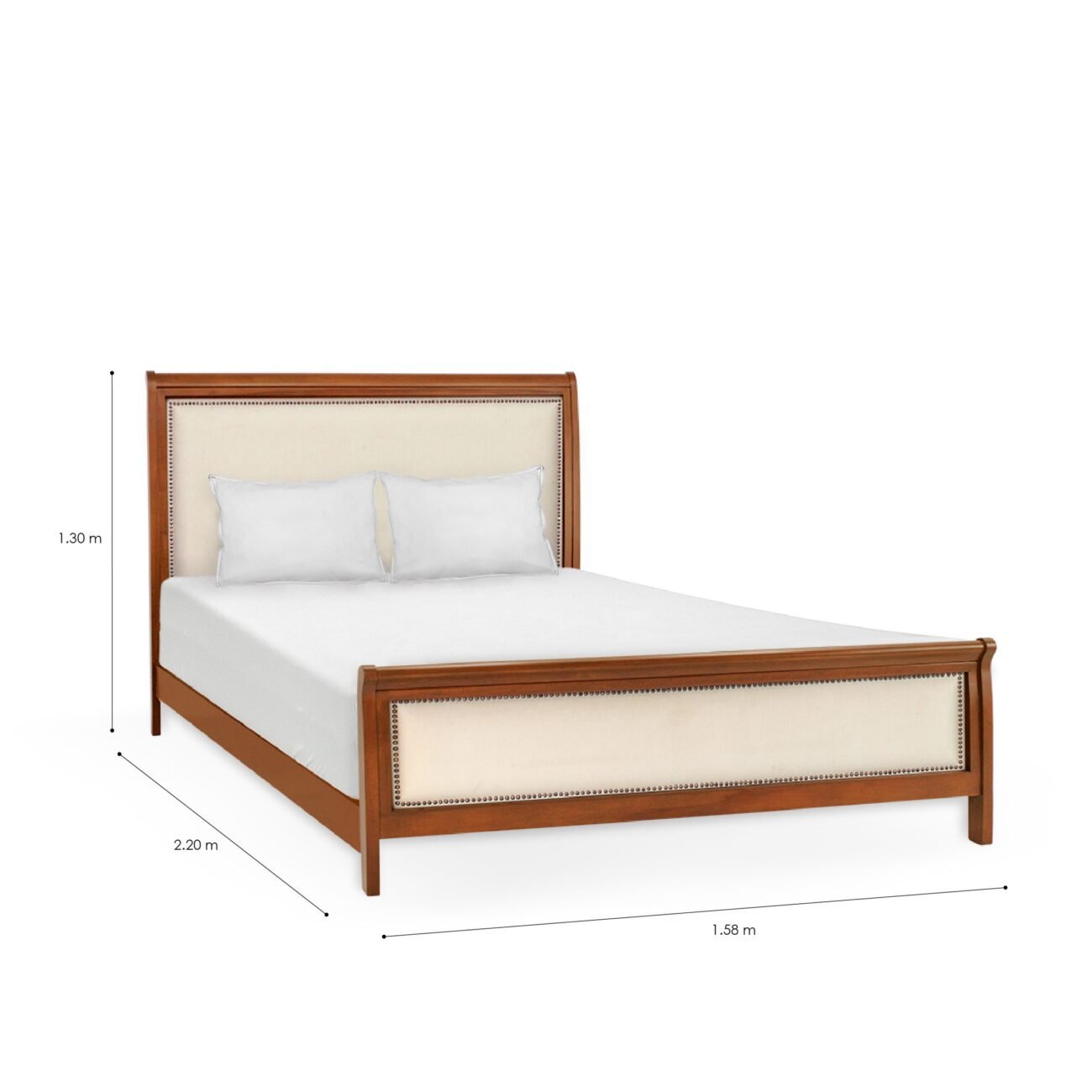 CAMA CLERMONT QUEEN TAPIZADA CCA - Imagen 2