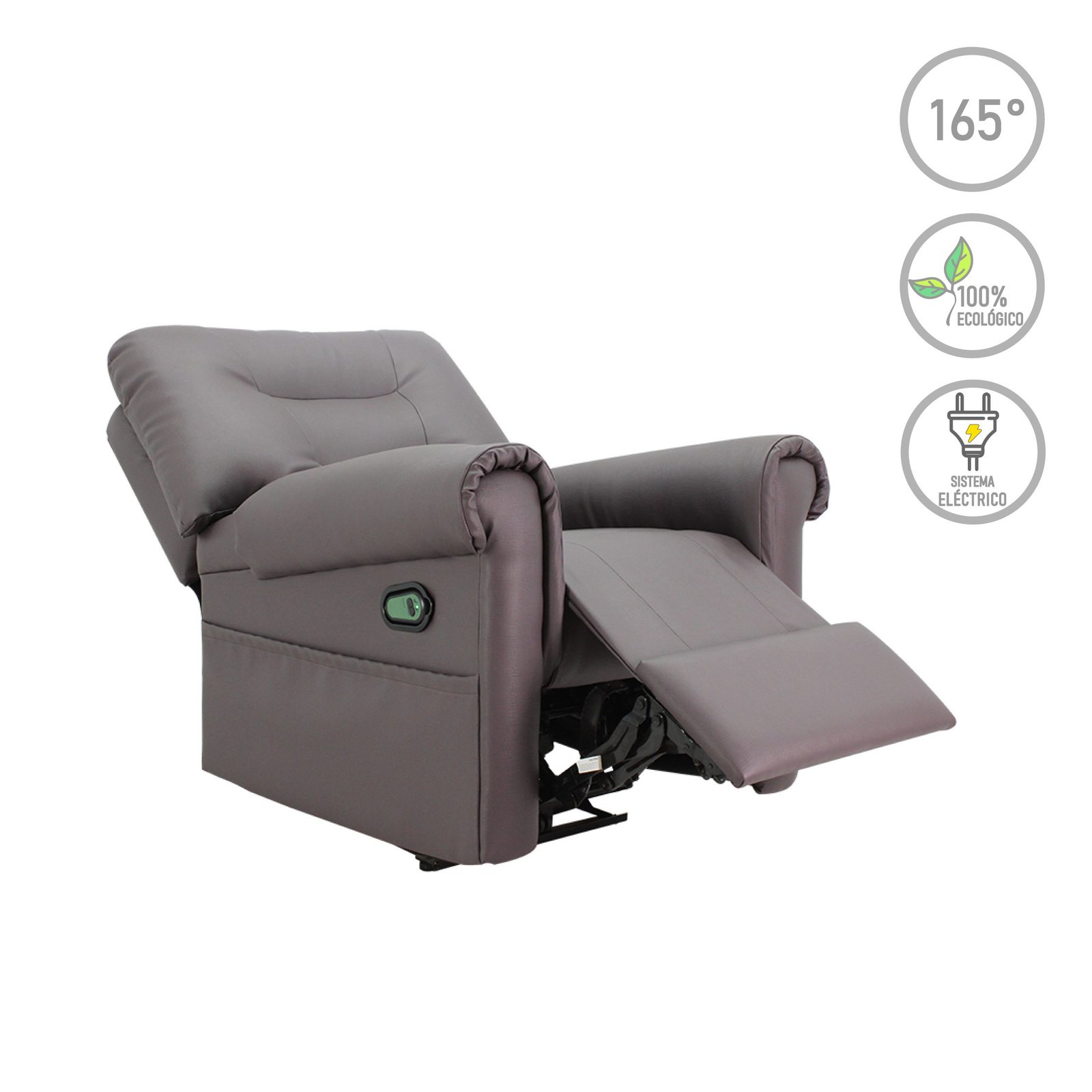 Sillón Reclinable Burdeos - Imagen 2