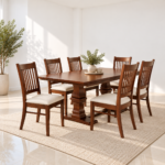 COMEDOR CHIANNI | COMEDOR EXTENSIBLE CON 6 SILLAS
