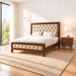 DORMITORIO SALFORD | CAMA QUEEN TAPIZADA